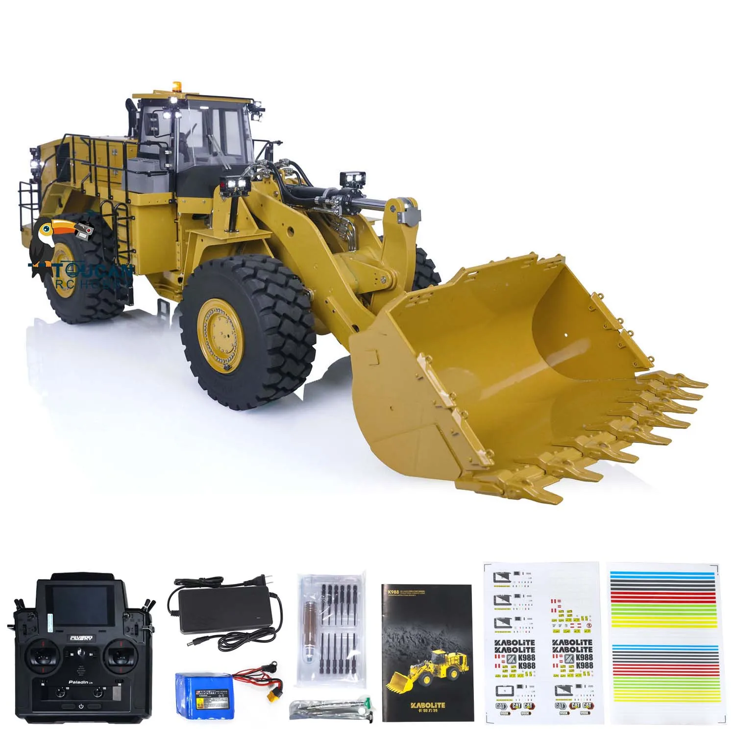 In Magazzino Kabolite K988 1/14 Caricatore Idraulico Rc Aggiornato Pl18 100S Lite Radio Control Truck Attacco Rapido Modello Th20538