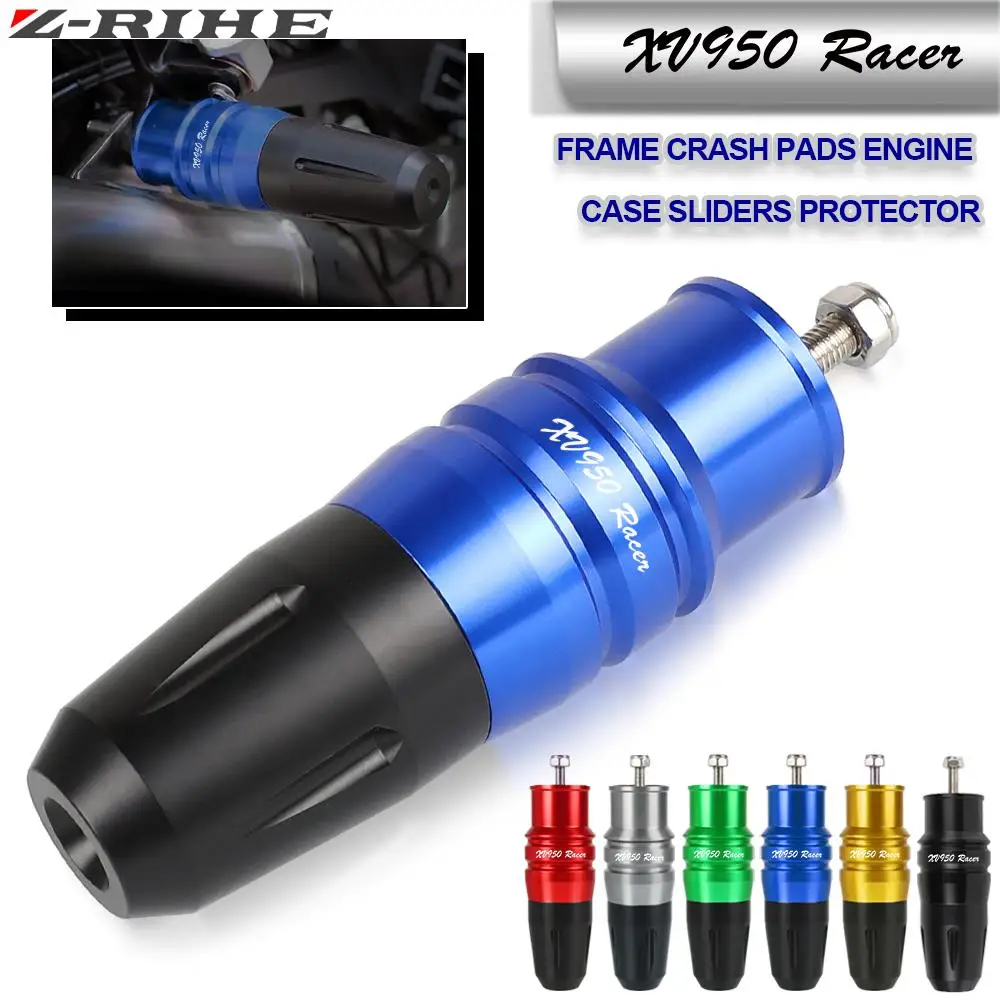 Motorcycle Cnc Accessories Exhaust Frame Sliders Crash Pads Falling Protector For Yamaha Xv950 Racer 2016 2017 2018 2019 Xv 950