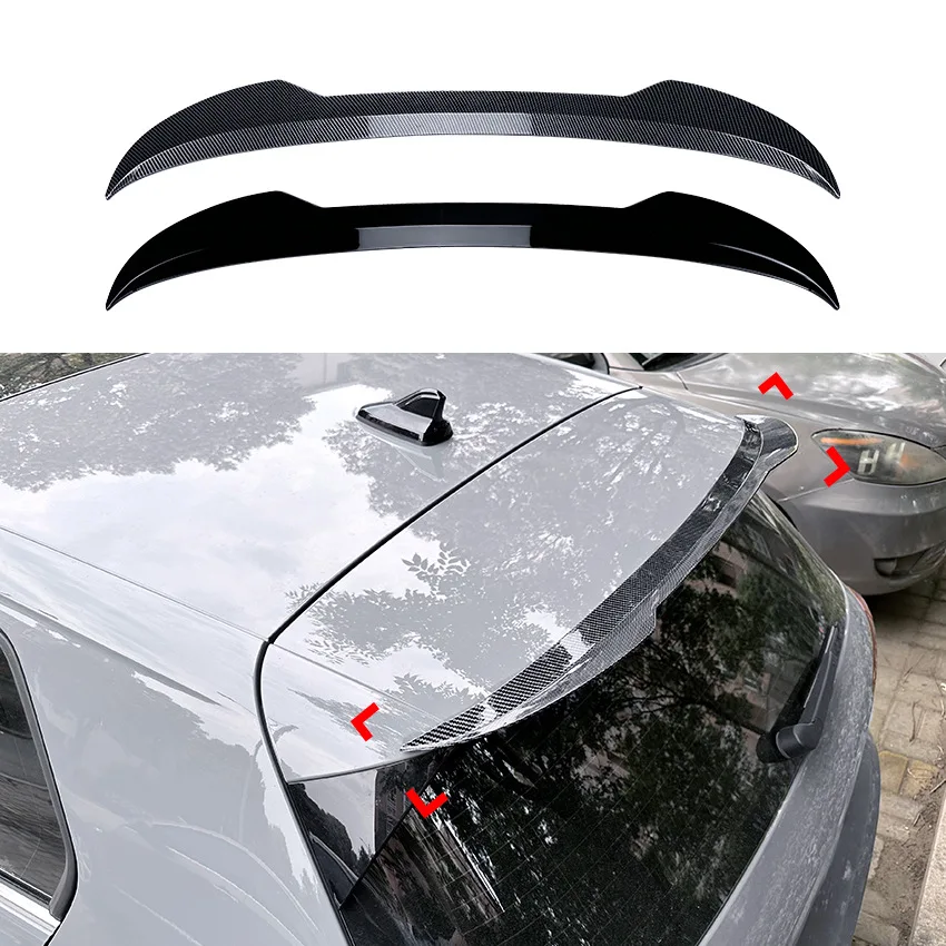 Spoiler Posteriore Nero Lucido Adatto Per Volkswagen Golf 8 Mk8 Gti R Gtd 2020-2023 Car Rear Roof Trunk Spoiler Lip Trim