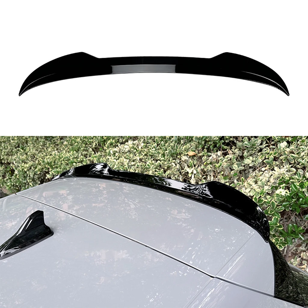 Spoiler Posteriore Nero Lucido Adatto Per Volkswagen Golf 8 Mk8 Gti R Gtd 2020-2023 Car Rear Roof Trunk Spoiler Lip Trim