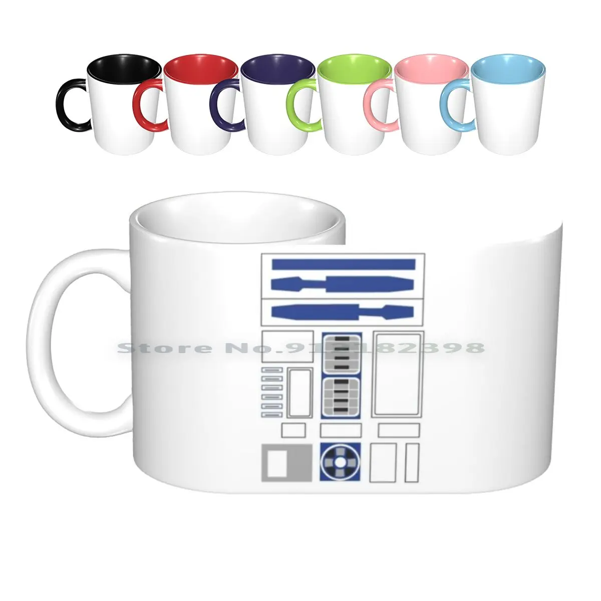 Corpo Robot Tazze In Ceramica Tazze Da Caffè Tazza Da Tè Al Latte Robot Nerd R2D2 Tazza Da Bottiglia Regalo Vintage Di Tendenza Creativa