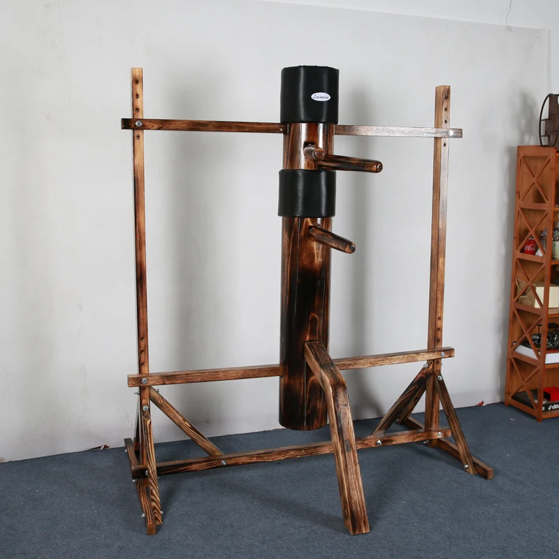 4 Colori Kung Fu In Legno Massello Dummies Ip Uomo Di Formazione Manichino Di Legno Regolabile In Altezza Wing Chun Manichino Di Legno Con Cornice