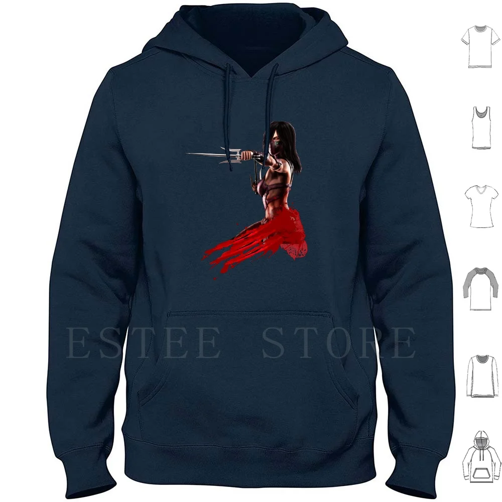 Felpe Mileena Manica Lunga Mortal Kombat Mortal Combat Mileena Baraka Scorpion Sub Zero Mortal Kombat Mk9 Mk10