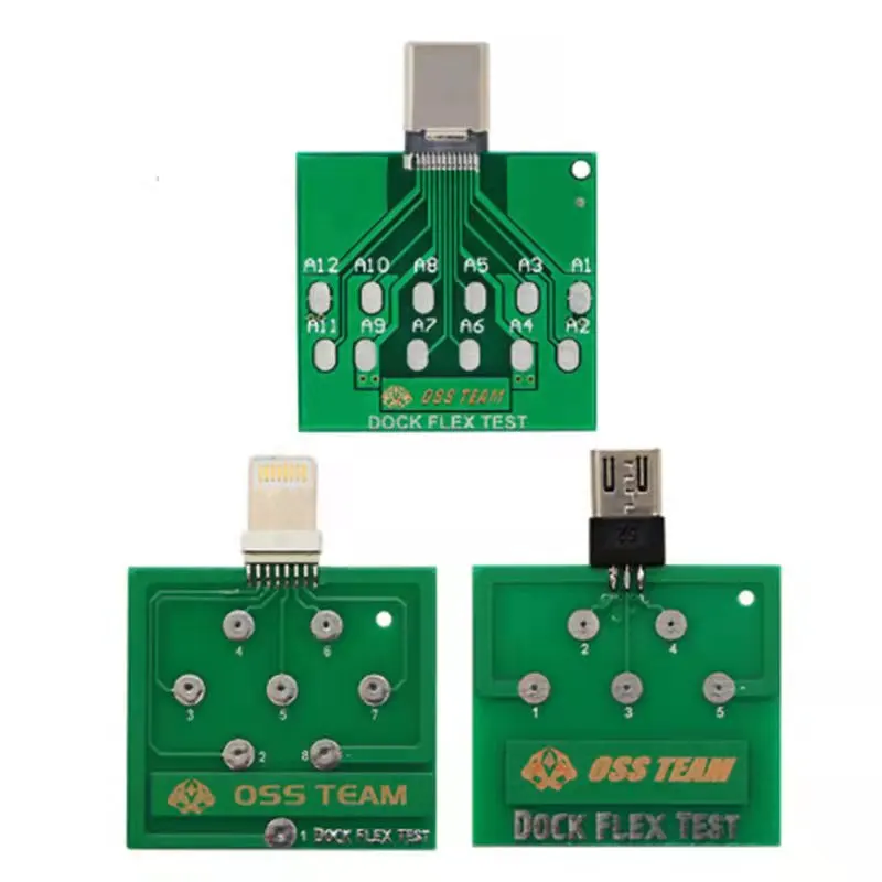 Oss Team Micro Usb Dock Flex Test Board Per Iphone E Telefono Android U2 Batteria Carica Dock Flex Strumento Di Test Facile