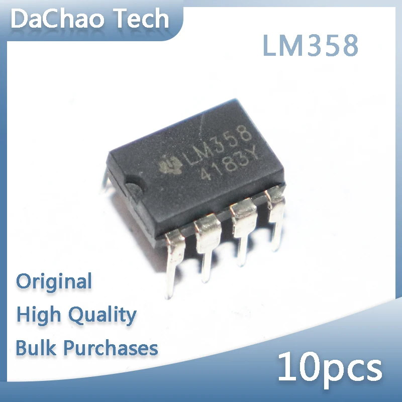 10 Pz Lm358 Ti Texas Instruments Circuito Integrato Dip-8 Originale Nuovo