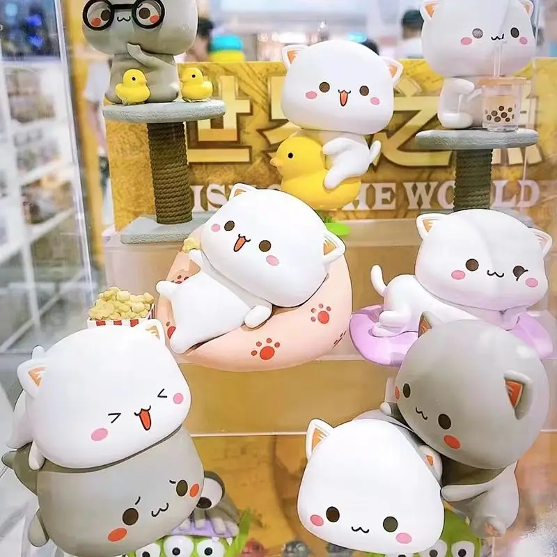 Kawaii Mitao Cat 2 Season Lucky Cat Cheap Cute Cat Blind Box Toys Sorpresa Figura Cartoon Doll Model Home Regali Di Compleanno