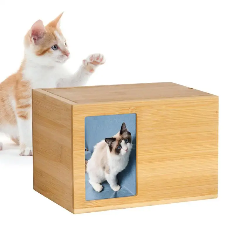 Ceneri Per Animali Domestici Scatola Ricordo Urne Funerarie In Legno Con Cornice Per Foto Urne Commemorative Per Animali Domestici Personalizzate Per 