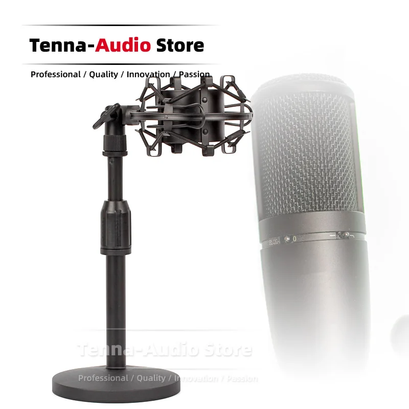 Microfono Antiurto Con Supporto Per Microfono A Sospensione Da Tavolo Per Akg Perception P 120 220 420 820 P120 P220 P420 P820 Mike