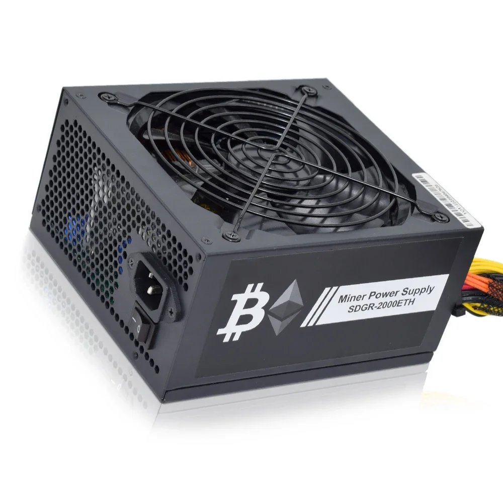 Alimentatore Switching 2000W 95% Ad Alta Efficienza Per Etc Rvn S9 S7 L3 Rig Mining Per Bitcoin Miner Asic 180-240V