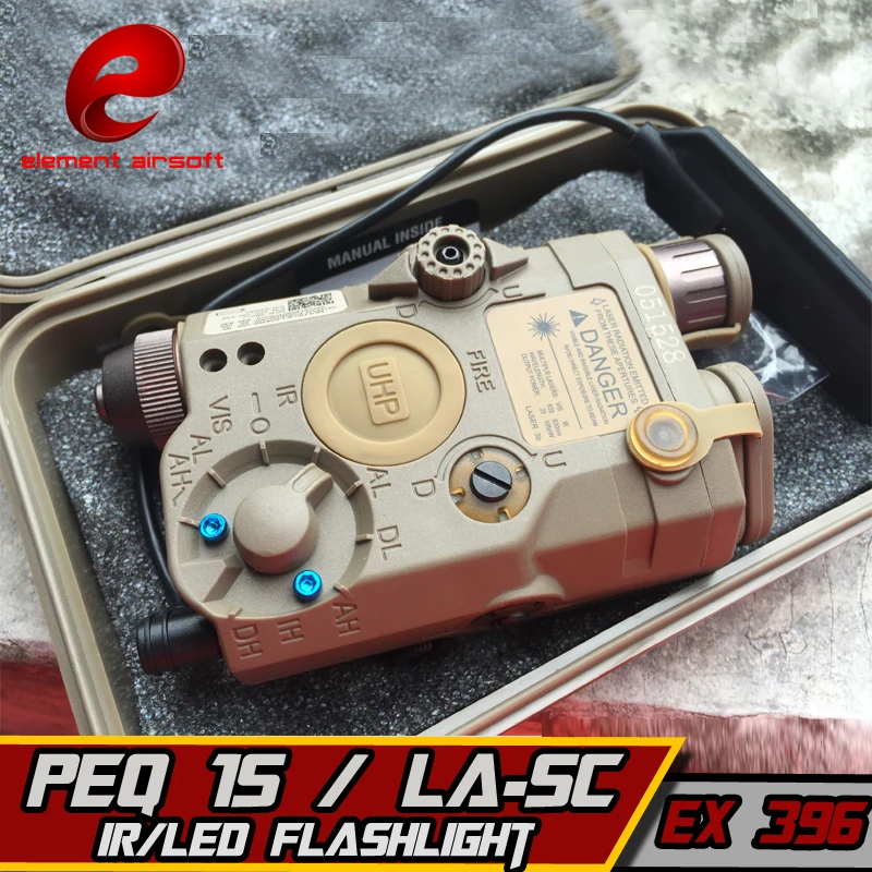 Element Peq 15 La-Sc Uhp Red Dot Laser Ir Lampada Airsoft Lazer Per Tiro Gioco Softair Wapens Arsoft Armas Waffen Gun Torcia