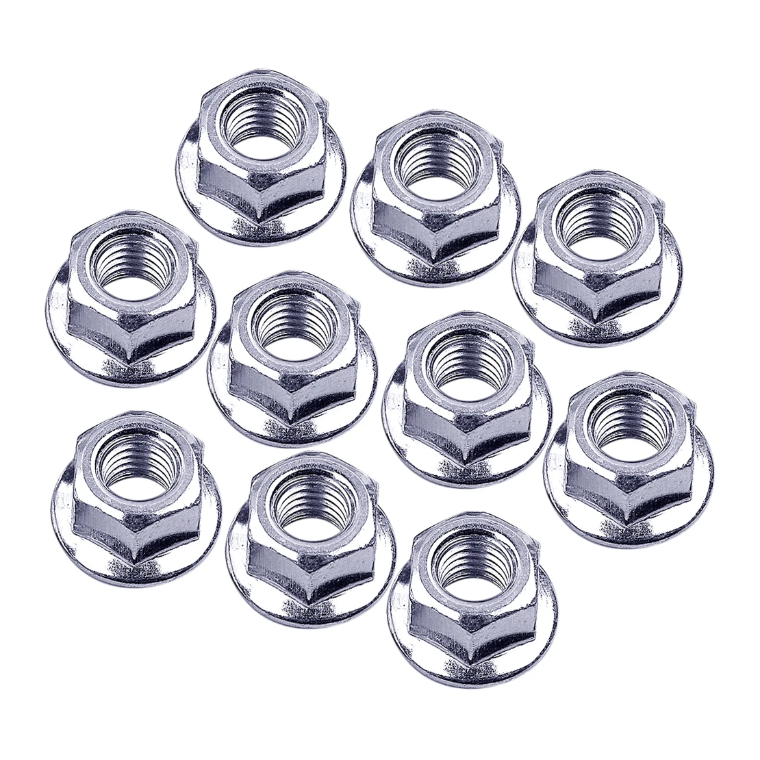 10 Pz Dadi A Barra Viti Argento Misura Per Echo Cs-400 Husqvarna 55 440 455 460 Rancher Motosega Flangia