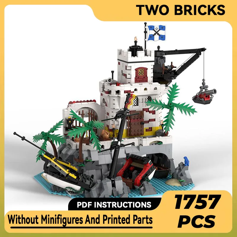 Moc Building Bricks Castle Model Eldorado Ship Wreck Fortress Technology Blocchi Modulari Giocattoli Regalo Per Bambini Set Fai Da Te Assemblaggio