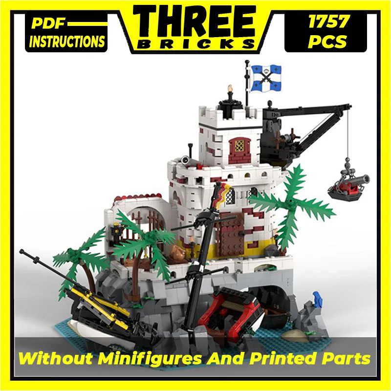 Moc Building Bricks Castle Model Eldorado Ship Wreck Fortress Technology Blocchi Modulari Giocattoli Regalo Per Bambini Set Fai Da Te Assemblaggio