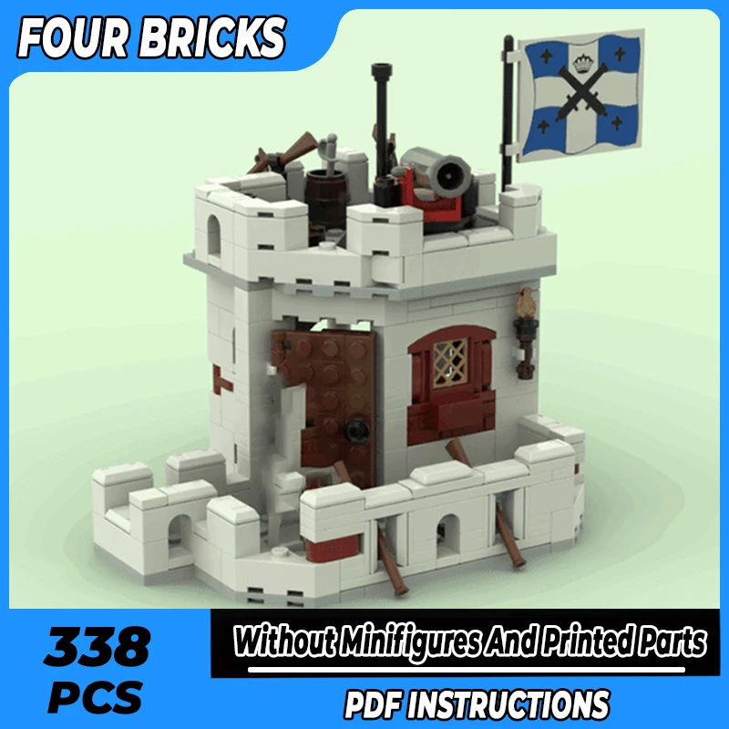 Moc Building Bricks Castle Model Eldorado Fortress 2Nd Floor Technology Blocchi Modulari Regali Giocattoli Per Bambini Set Fai Da Te Assemblaggio