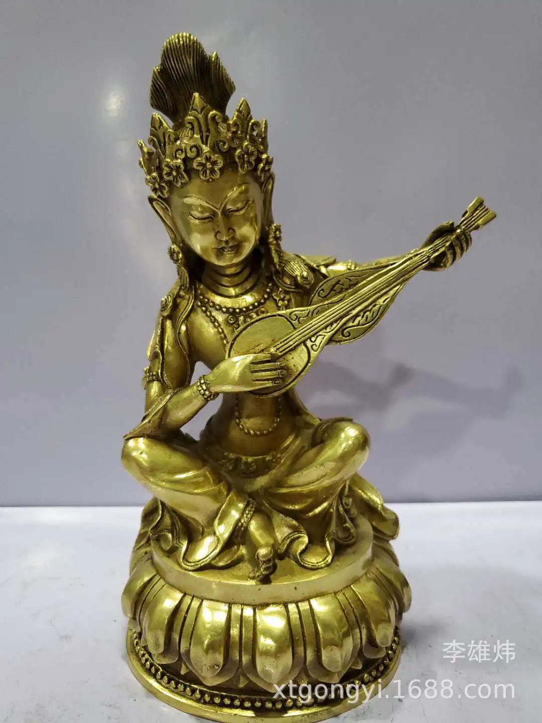 Nepal Xianzong Bronze Wonderful Sound Buddha Mother Tantric Buddha Statue Tara Goddess