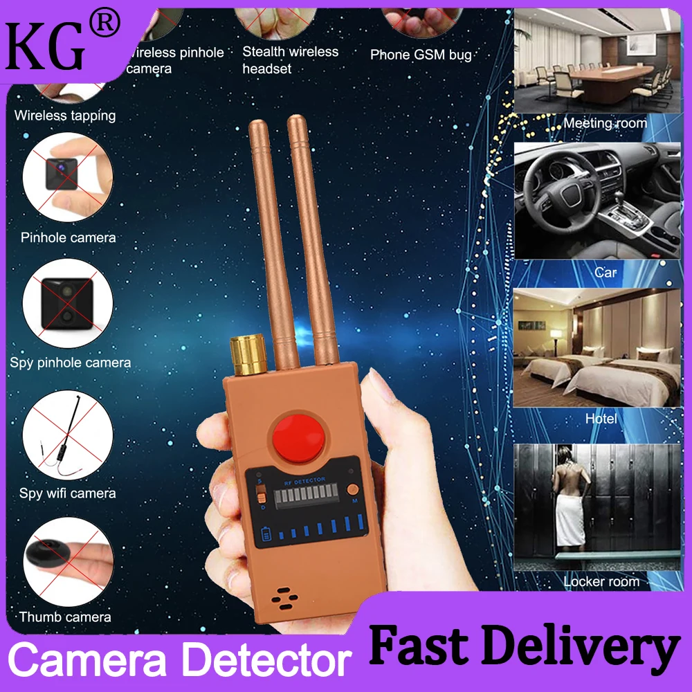 Segnale Rf Rilevatore Di Telecamere Nascoste Wifi Secret Gps Audio Gsm Mobile Cam Anti Spy Candid Bug Finder Spy Gadgets Dispositivo Professionale