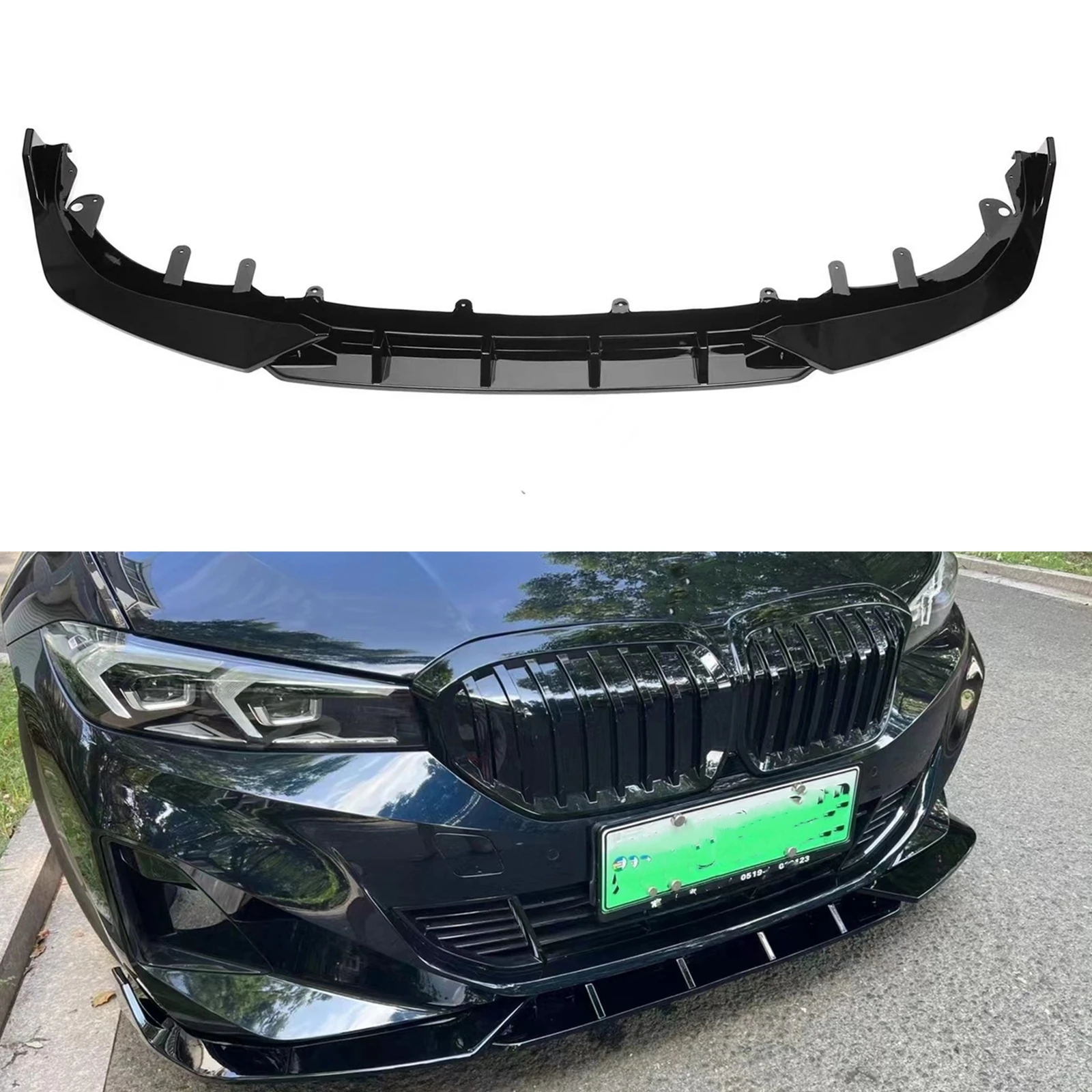 Auto Paraurti Anteriore Spoiler Splitter Lip Lower Strip Trim Blade Molding Guard Per Bmw I3 Electric 2022