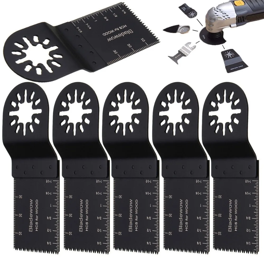 10Pcs 35 Millimetri Oscillante Multi Tool Circolare Seghe Lame Per Fein Bosch Multimaster Makita Bosch Multiuso In Legno Strumento Di Taglio Kit