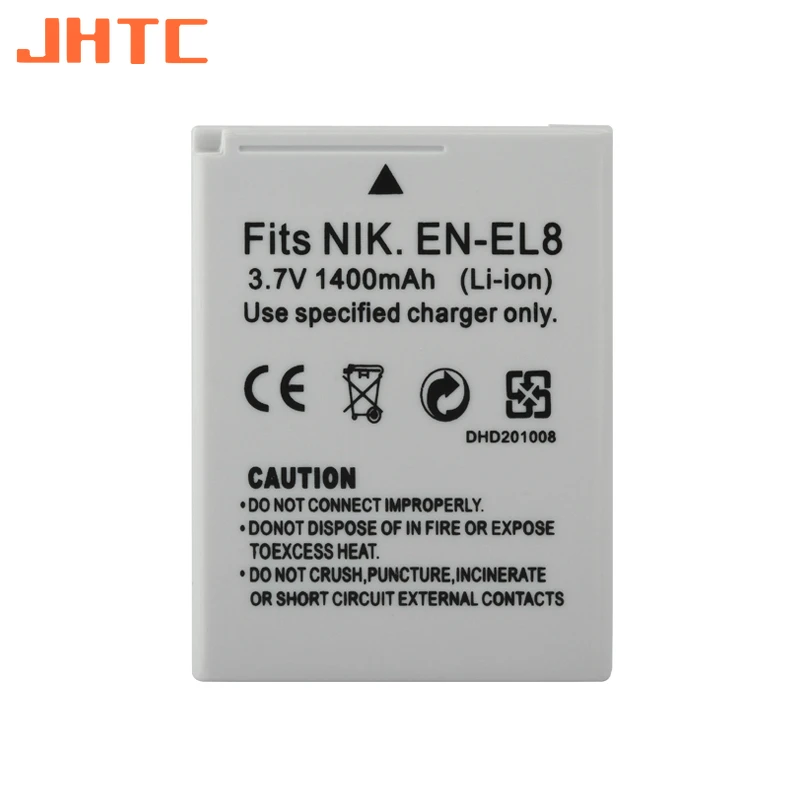 En-El8 En El8 Enel8 Batterie Per Foto/Videocamera 1400Mah Per Nikon Coolpix P1 P2 S1 S2 S3 S5 S50 S51 S52 Pm087 Batterie