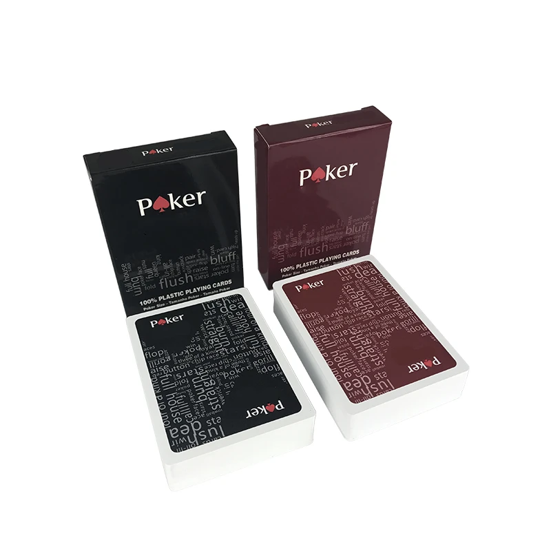 10 Pz/Lotto Carte Da Poker Baccarat Texas Hold'Em Carte Da Gioco In Plastica Impermeabile Glassa Carte Da Poker Gioco Da Tavolo Intrattenimento