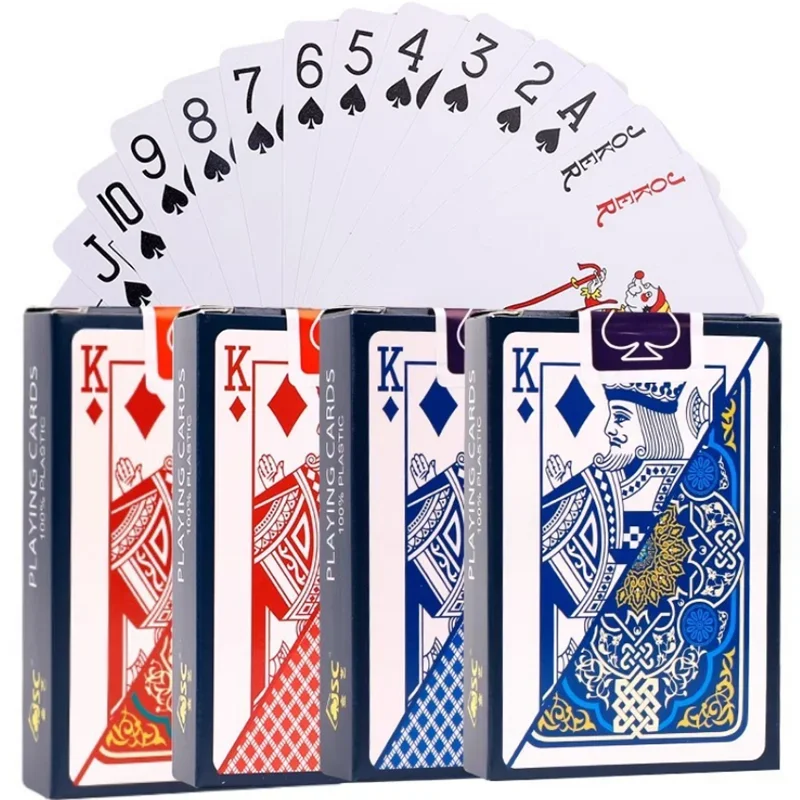 100% Pvc Plastica Pellicola Impermeabile Carte Da Gioco Per Adulti Gioco Carte Da Poker Giochi Da Tavolo Carte Da Poker Carte Da 58*88Mm