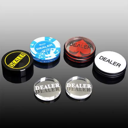 Vendita Calda 1 Pz Acrilico Texas Hold'Em 3 Pollici Premendo Carte Da Poker Guard Poker Dealer Button-Peach Heart Dealer
