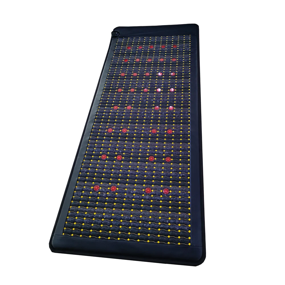 Ametista Toermalijn Pemf Infrarood Matten Met 75*185Cm Fir Therapie Verwarming Tapijt Crystal Sauna Effect