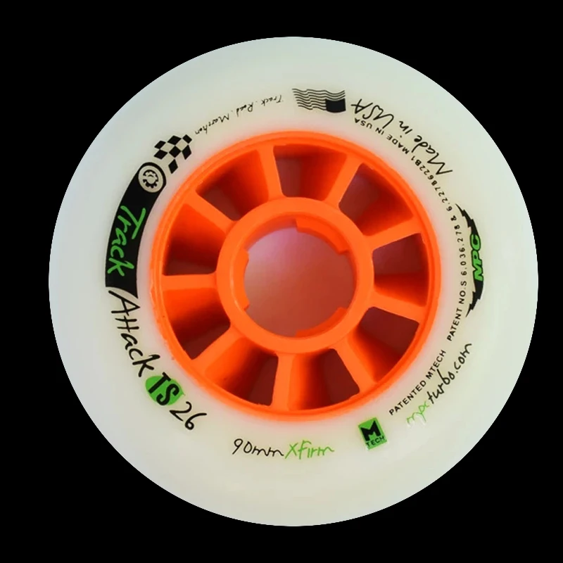 Roller Skate Mpc Wheel Track Attack Ts26 Xfirm 110Mm 100Mm Xfirm Ruote In Linea Speed Skate Pneumatici Pattinaggio Ruota Maratona Gara