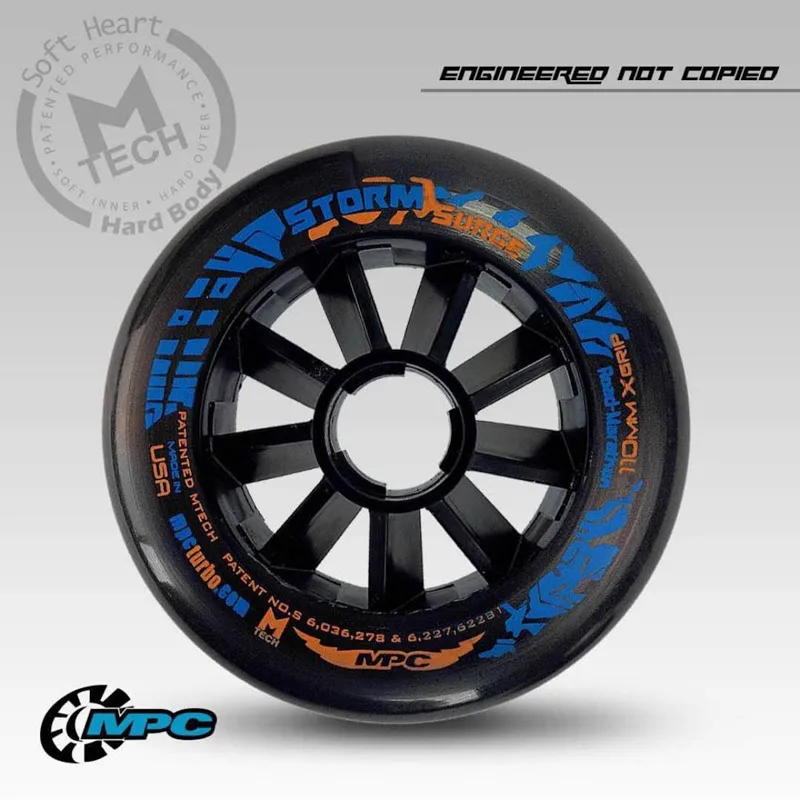 Mpc Wheel Storm Surge Xgrip Ruote In Linea Speed Skate Pneumatici 85A 110Mm 100Mm 90Mm Ruota Di Pattinaggio Maratona Xfirm X Grip Race Skate