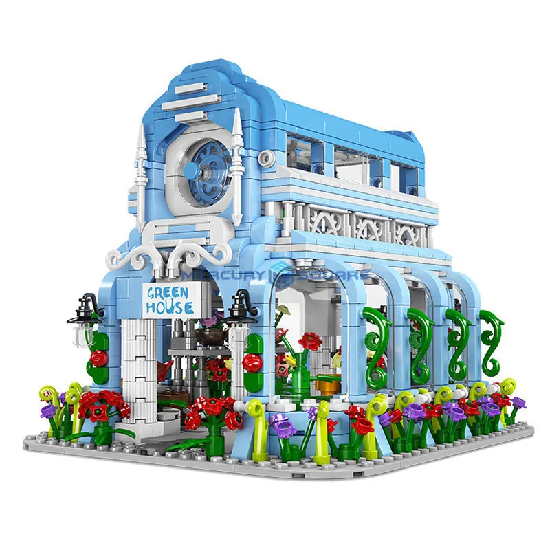 Botanical Garden Moc 16048 Plant Conservatory Model Building Bricks Sun Glass House Room Blocks Set Di Giocattoli Regalo Creativo Ragazze Ragazzi