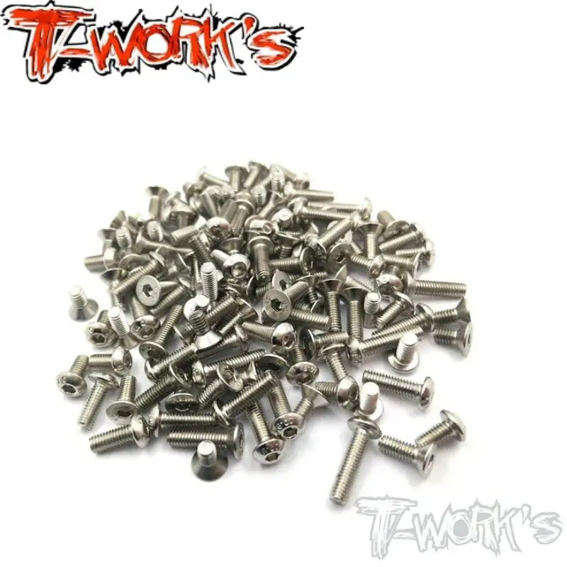 Originale T Works Nss-F104 Viti Nichelate Set 32 Pezzi.(Tamiya F104) Parte Rc