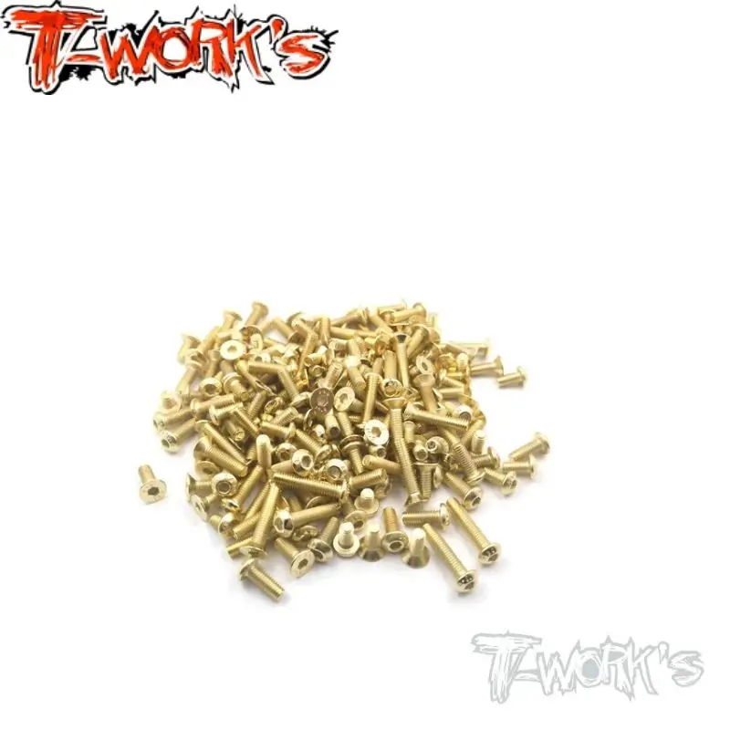 Originale T Works Gss-F104 Set Di Viti In Acciaio Placcato Oro 32 Pezzi.(Tamiya F104) Parte Rc