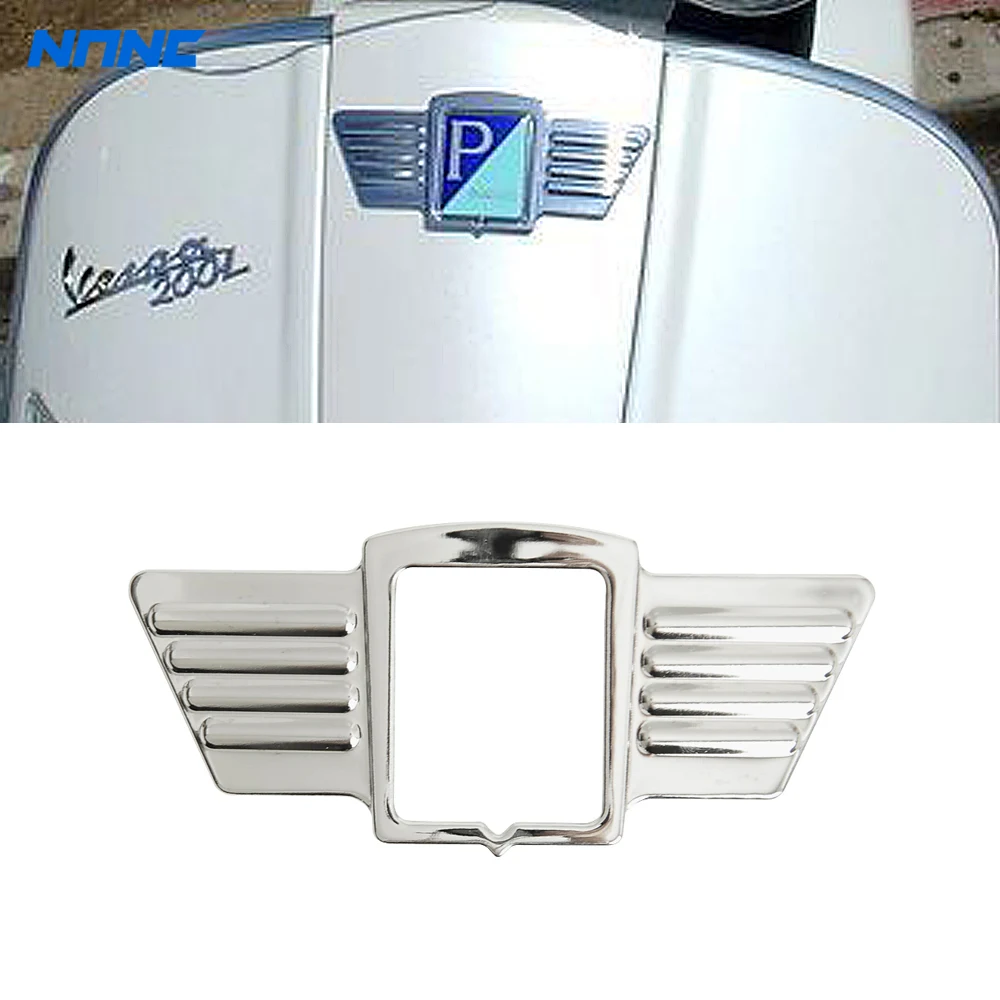 Custodia Per Rivestimento Logo Ali Cromate Moto Per Piaggio Vespa Gs150 Gs160 Ss180
