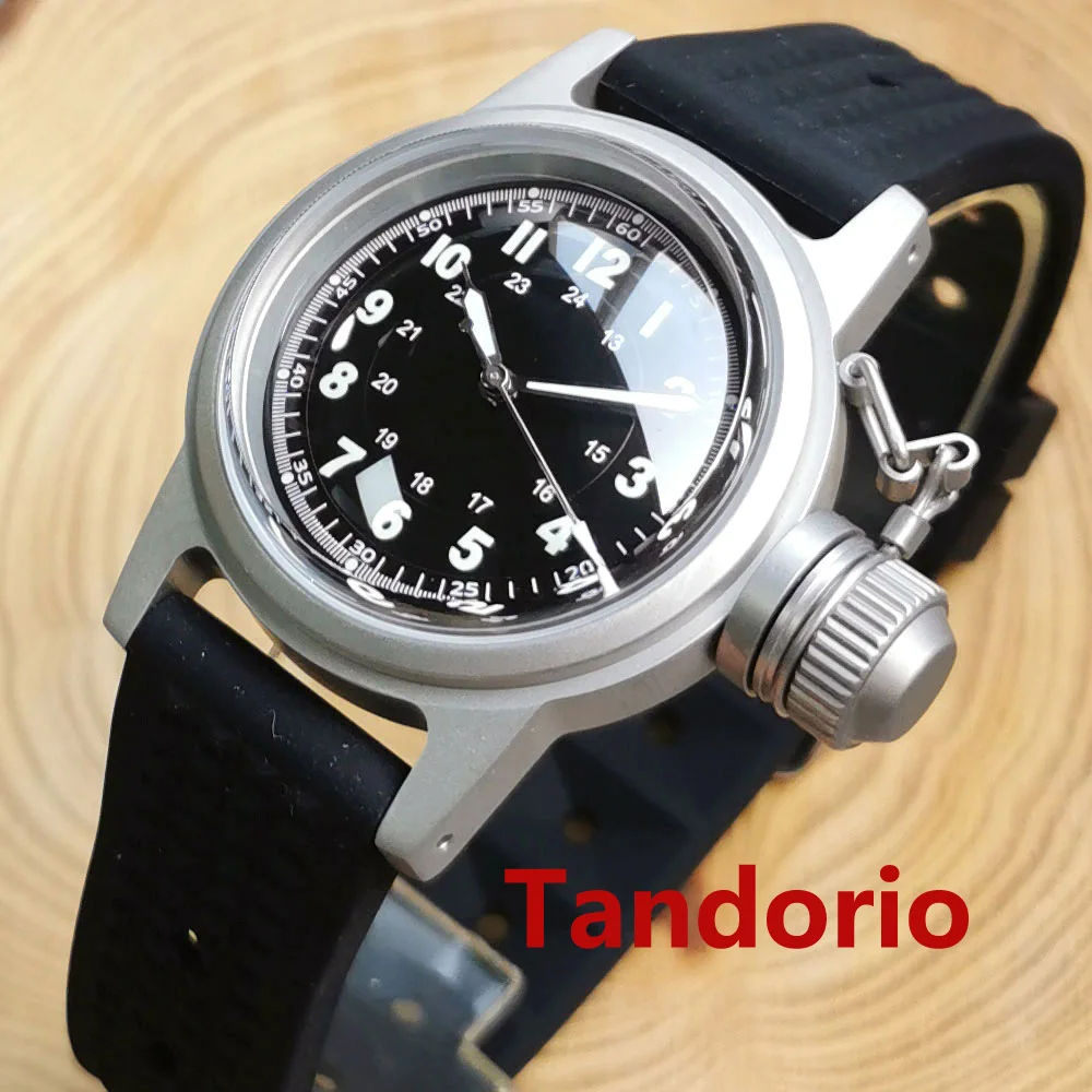 20Atm Diving Tandorio 36Mm Frogman Army Double Domed Sapphire Glass Pt5000 Nh35A Automatic Military Sandblast Men Watch Luminoso