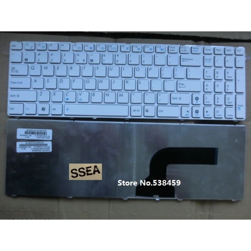 Nuovo Us Tastiera Inglese Bianco Per Asus N60 N60D N61 N61D N61J N50 N50A N50E N50S X53 X53S X53Sd K73 K73E K73S G60 G60J G60V