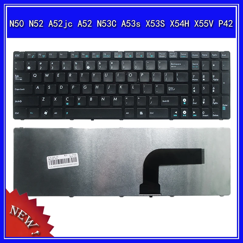 Tastiera Del Computer Portatile Per Asus N50 N52 A52Jc A52 N53C A53S X53S X54H X55V P42 Notebook Sostituisci Tastiera