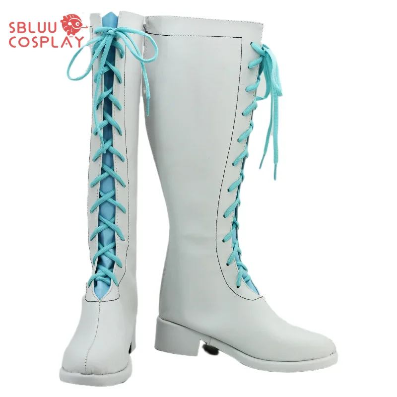Muslimanime Love Live! Kotori Minami Wonderful Rush Blue White Boots Cosplay Shoes