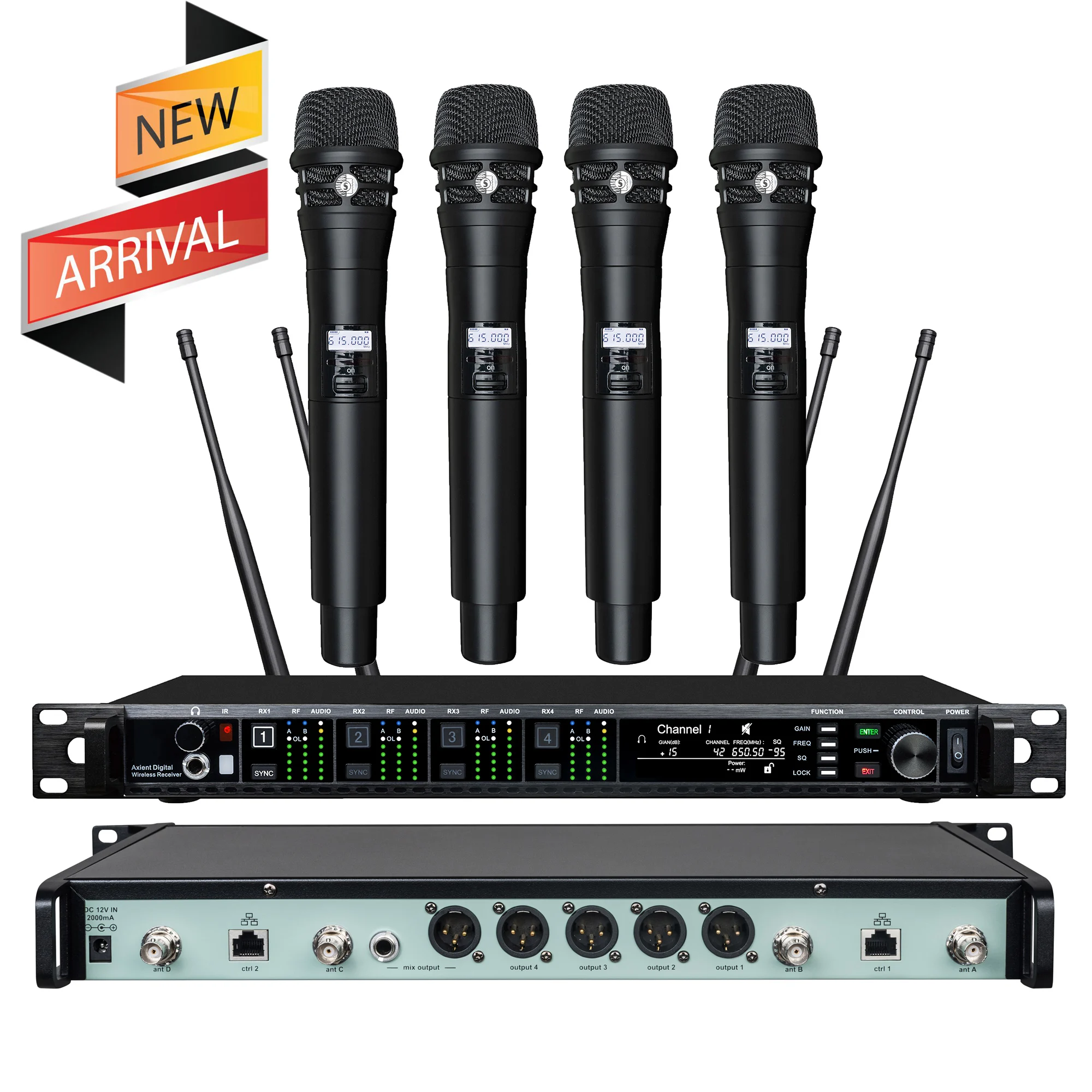 Microfono Wireless Professionale Leozic Ksm11 Ksm8 Sistema Radio Auricolare Microfone A 4 Canali Microfono Lavalier Microfono Per Palcoscenico