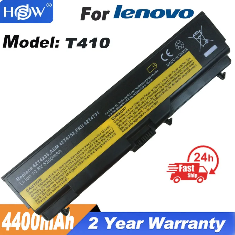 Batteria Del Computer Portatile Per Lenovo Thinkpad L512 L412 L520 E425 E520 E525 W520 T410 T420 T510 T520 42 T4751 W510 W520 Sl410 Sl510 E40