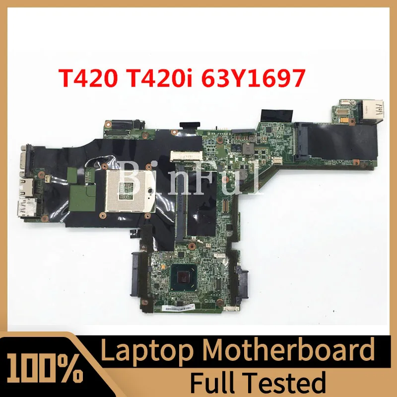 63 Y1697 Scheda Madre Per Lenovo Thinkpad T420 T420I Scheda Madre Per Laptop Qm67 Ddr3 100% Completamente Testata Funzionante Bene