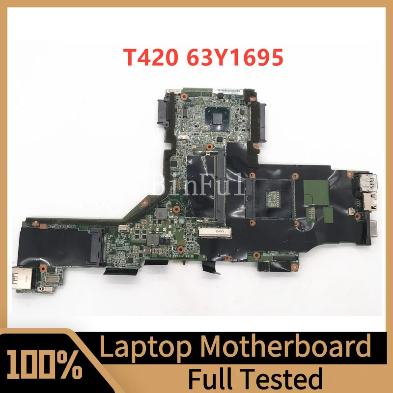 Scheda Madre 63 Y1695 Per Scheda Madre Portatile Lenovo Thinkpad T420 T420I Slj4M Qm67 Ddr3 100% Completamente Testata Funzionante