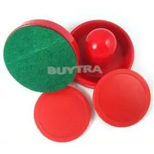 2 Pezzi Mini Air Hockey Table Maniglie Mallet 60Mm Feltro Pushers 50Mm Home Air Pucks