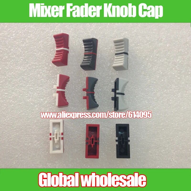 6 Pz Mixer Pusher Plastica Dritto Slip Potenziometro Pulsante Cap/Per Yamaha Mixer Mx12/4 Mx12/6 Mx20/6 Fader Manopola Cap
