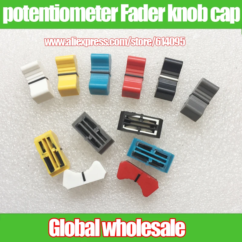 6Pcs Console Programma Potenziometro Fader Cap Per Avolites Pearl 2004 2008 2010 / Master Pusher Potenziometro Cap 8T Bianco