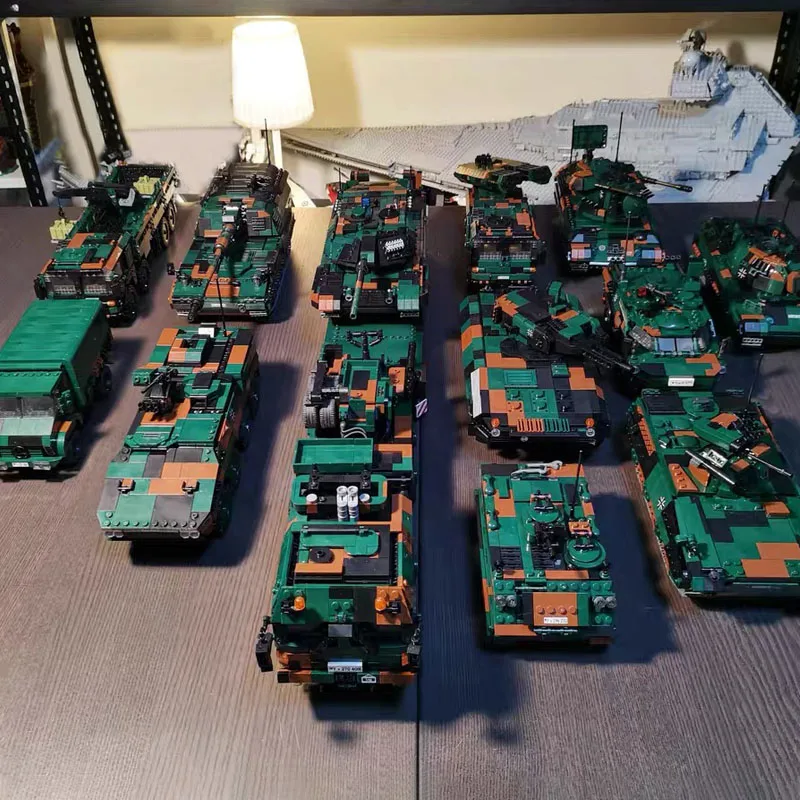 Militare Serie T92 Serbatoio Leopard-2A6 Challenger 2 Tipo99 Principale Battle Tank Building Blocks Set Militare Camion Mattoni Giocattoli Regalo