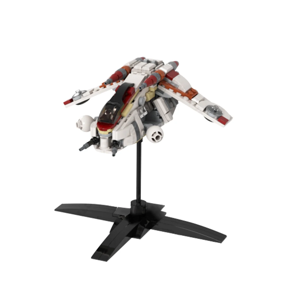 Gobricks Moc Space Wars Micro Size Laat/I Republic Gunship: Serie Ii Building Blocks Kit Di Mattoni Set Giocattoli Per Bambini Regali