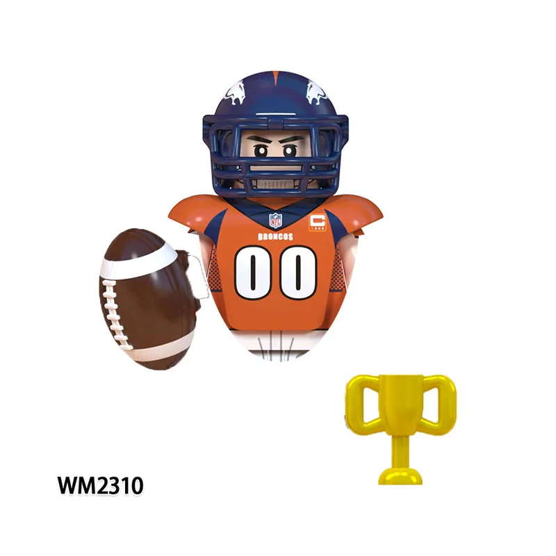 Calcio Rugby Basket Calcio Sport Player Bundle Nfl Building Blocks Mini Action Figure Toys 24 Pz/Set