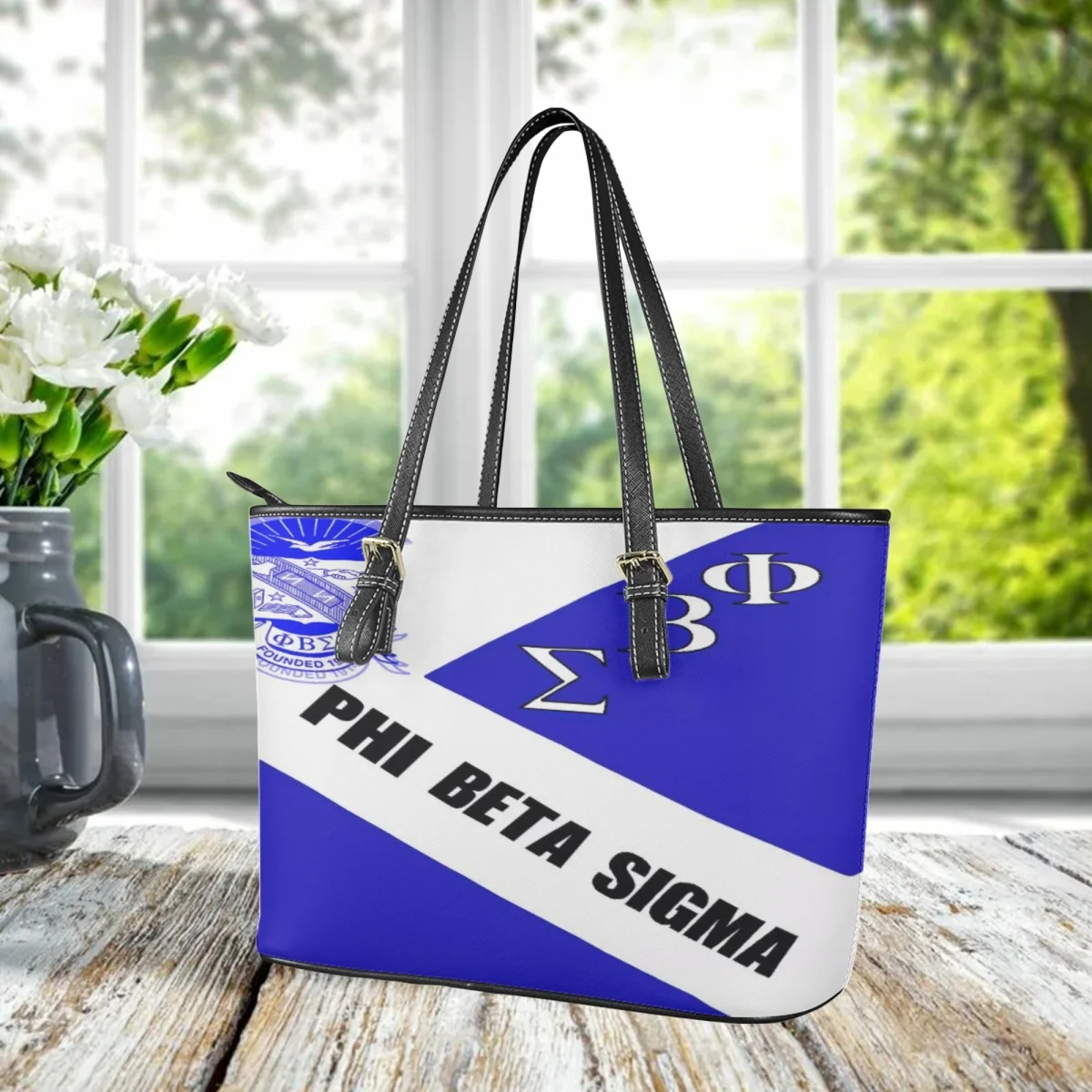 Phi Beta Sigma Luxury Design Messenger Bag Grande Capacità Casual Top Handle Tote Sorority Gift Tracolla Lunga Frizione Regalo