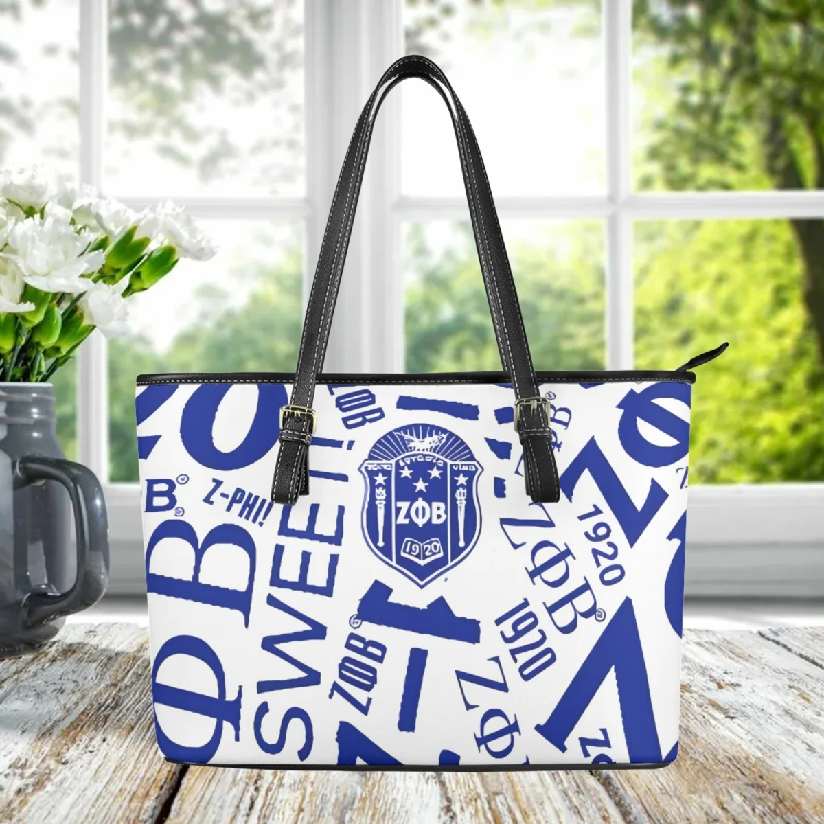 Phi Beta Sigma Luxury Design Top Handle Borsa A Tracolla In Pelle Donna Outdoor Shopping Quotidiano Totes Borse A Tracolla Casual Carteras