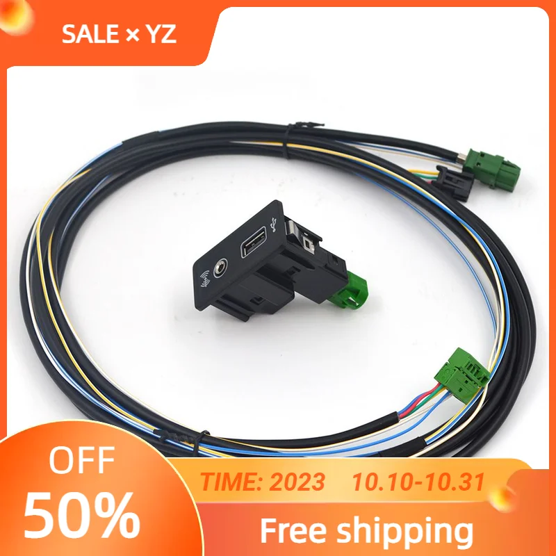Presa Radio Carplay Media Usb Aux Switch Mib2 Mdi Ami Adattatore Spina 5 Q0 035 726 E 5 Q0035724 Per Vw Tiguan Mk2 Golf 7 Touran 5T
